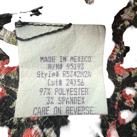 Vintage Y2K Red Floral Halter Neck Midi Dress Ruffle Hem Medium Fairy Whimsygoth - Picture 8 of 8